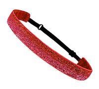 Fasce elastiche glitterate antiscivolo sottili elasticizzate per lo sport, accessori per capelli per yoga, sport, fasce antiscivolo per donne boho/allenamento per capelli ricci