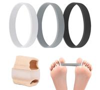 Fasce elastiche in silicone per alluce valgo, correttore per dita in tessuto-silicone per allineamento dell'alluce, separatore per dita dei piedi, per alleviare il dolore, correzione del piede, design