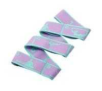 Fasce Elastiche in Tessuto 2 pezzi 8 anelli guida fascia elastica di resistenza digitale for danza, ginnastica, balletto elastico for allenamento(Color6-85 cm)