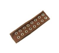 Fasce elastiche larghe classiche con occhielli punk fascia per capelli morbida ed elastica copricapo per giovani trendsetter donne uomini unisex