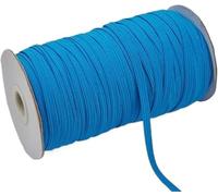 Fasce elastiche larghe e piatte Nastro elastico pe Fascia elastica for cucire larghezza 6 mm 100-200 iarde multicolore(Lake Blue,6mm 200yards)