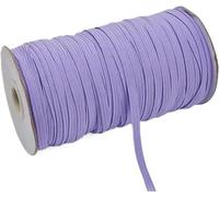 Fasce elastiche larghe e piatte Nastro elastico pe Fascia elastica for cucire larghezza 6 mm 100-200 iarde multicolore(Light Purple,6mm 200yards)