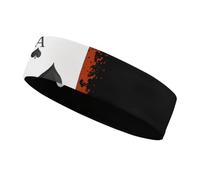 Fasce elastiche per allenamento con carte da gioco Four Aces Poker, fascia antisudore sportiva per atletica, yoga, corsa, palestra, donne e uomini