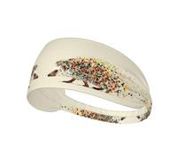 Fasce elastiche per capelli colorate a pois, antiscivolo, traspiranti, per donne e uomini, per palestra, corsa, yoga, tennis