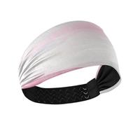 Fasce elastiche per capelli con inchiostro rosa, bianco, grigio, pittura artistica, antiscivolo, alla moda, elastiche, per allenamenti di calcio, lavaggio viso