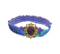 Fasce elastiche per capelli con paillettes glitterate con strass per donne e ragazze, decorazione per feste regolabile