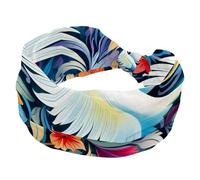 Fasce elastiche per capelli con piccione della pace, accessori per capelli, ampia e morbida, per yoga, allenamento, sport, corsa, viaggi