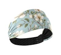 Fasce elastiche per capelli da donna con fiori estivi e magnolia coreana di montagna per donne, per ciclismo, atletica, sport, escursionismo, allenamenti colorati Duchshund Dog Stars