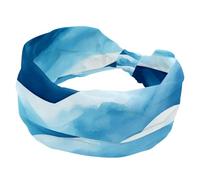 Fasce elastiche per capelli da donna, con motivo a onde oceaniche, antiscivolo, alla moda, turbante sportivo, per yoga, allenamento, uso quotidiano