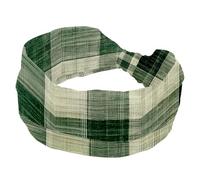 Fasce elastiche per capelli da donna, in stile vintage, con motivo scozzese retrò, antiscivolo, alla moda, per sport, yoga, allenamento, uso quotidiano