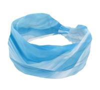Fasce elastiche per capelli da donna, motivo astratto, blu e bianco, con onde oceaniche, antiscivolo, turbante sportivo alla moda, per yoga, allenamento, uso quotidiano