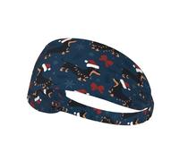 Fasce elastiche per capelli da donna, per cani bassotto, n. 1032, fascia elastica per capelli, traspirante, per sport, corsa, atletica, yoga, palestra, tennis