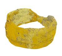 Fasce elastiche per capelli da donna, stile vintage, con texture screziata, colore giallo screziato, fasce per capelli antiscivolo, turbante sportivo alla moda per yoga, allenamento quotidiano