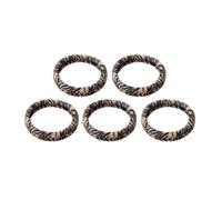 Fasce elastiche per capelli ghepardo senza cuciture 5 pz/set Cravatte in tessuto traspirante per donne signora bambini senza danni cravatte senza cuciture