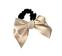 Fasce elastiche per capelli in pelle, fascia elastica per coda di cavallo, elastici per capelli, accessori per capelli alla moda (albicocca)