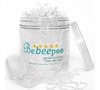 Fasce elastiche per capelli trasparenti BEBEEPOO 2000 pezzi Mini elastici per capelli con una scatola grande e una piccola Elastici per capelli m