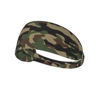 Fasce elastiche per donna, fascia sportiva mimetica verde militare, fasce morbide per la vita quotidiana, yoga e allenamento