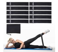 Fasce elastiche per esercizi di resistenza, per allenamento, fitness, fitness, con borsa per il trasporto, per casa, palestra, fitness, yoga (blu, 30 x 5 x 0,03 cm)