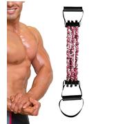 Fasce elastiche per esercizi - Fasce di resistenza fitness per pedaliera, tira caviglia ad alta elasticità, espansore toracico con manico in lattice attrezzature per il fitness forte ginnico donne