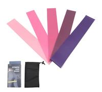 Fasce elastiche per esercizi, fasce elastiche per fitness, cinque livelli di resistenza, cinghie elastiche portatili, per gambe, braccio, schiena, coscia, pilates