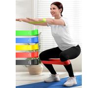 Fasce elastiche per fisioterapia, set di 5 fasce elastiche per gambe del sedere, con manuale di istruzioni e borsa per il trasporto