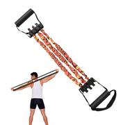 Fasce elastiche per fitness, allungatore con manico resistente, allungatore resistente a 3 fori per riabilitazione, allenamento, casa, yoga, fitness