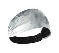 Fasce elastiche per il sudore da donna, comode, con nuvole grigie, per calcio, basket, palestra, make up