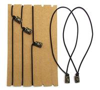 Fasce Elastiche Per Taccuino Del Viaggiatore - Cinghie Di Ricambio Per La Ricarica Del Diario In Pelle 22 X 12 Cm (8,5 "X4,75") - Confezione Da 4 Cinghie Con Levette