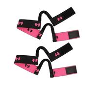 Fasce elastiche regolabili, 2 pezzi, multiuso, sicure per parrucche, colore nero, rosa, rosso
