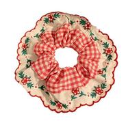 Fasce elastiche ricamate per capelli da donna a doppio dovere e accessori per capelli dolci grandi scrunchies