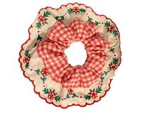 Fasce elastiche ricamate per capelli da donna a doppio dovere e accessori per capelli dolci grandi scrunchies