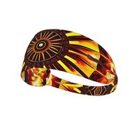 Fasce elastiche sportive Turning The Flame - Fascia assorbente per il sudore, ideale per corsa, yoga, palestra, uomo e donna.