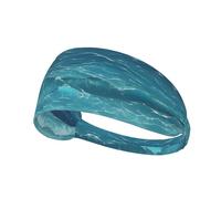 Fasce elastiche The Deep Blue Sea, fascia antisudore traspirante per uomo e donna, fascia sportiva per corsa, yoga, palestra, regolabile, ad asciugatura rapida