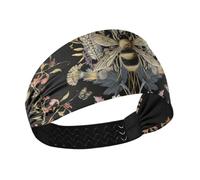 Fasce estive di raffreddamento floreale con api per le donne fasce elastiche per capelli per capelli da donna per palestra yoga yoga tennis