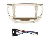 Fasce for autoradio da 9 pollici Adatto per Kia Rio 2 2005-2011, cornice for unità principale 2 DIN, copertura for cruscotto stereo Mascherina Stereo Adattatore(Frame-beige-A-cord)