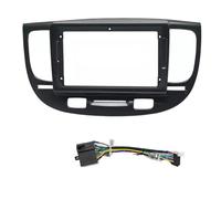 Fasce for autoradio da 9 pollici Adatto per Kia Rio 2 2005-2011, cornice for unità principale 2 DIN, copertura for cruscotto stereo Mascherina Stereo Adattatore(Frame-black-B-cord)