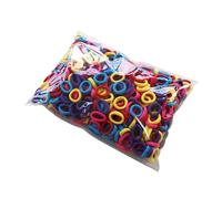 Fasce for capelli da 100/300/500 pezzi for accessori for elastici in nylon colorati(C065-style18,100pcs)