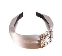 Fasce for capelli da donna, accessori for capelli Nuova boutique fascia for capelli con strass e perle, rete a bordo largo, tempestata di diamanti, fascia for capelli alla moda, tutto abbinato(Silver)