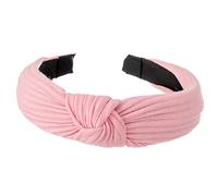 Fasce for capelli da donna, fermaglio for capelli pratico, resistente all'usura, alla moda, annodato, cerchio for capelli, blu navy(Pink)