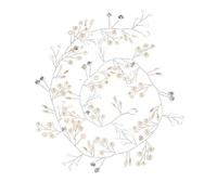 Fasce for capelli da sposa, accessori for capelli da sposa, copricapo con strass, forcina for capelli, fascia for capelli da sposa, ornamento, gioielli for feste, regalo(1.5m Silver)