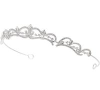 Fasce for capelli da sposa, copricapo a corona, copricapo da sposa The Crown Wedding Tiara Corone Accessori for capelli for la sposa Coronas De Prom Crown Accessori for capelli(Silver)