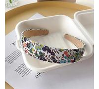 Fasce for capelli Fascia for capelli Fasce larghe floreali vintage Plaid a fiori solidi Set di fasce for capelli for donna Fascia for la testa Ragazze Tiara Copricapo elegante-11_1PC Accessori for cap