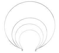Fasce in metallo liscio per capelli da donna per artigianato vuoto sottile telaio in filo di acciaio fascia per capelli per fasce regalo di Natale Multi
