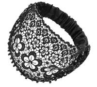 Fasce in pizzo da donna - banda larga floreale, busta per capelli elastica | Accessori per capelli alla moda morbidi, sciarpe per testa boho leggere, eleganti fasce per capelli yoga per la fo