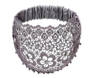 Fasce in pizzo da donna - banda larga floreale, busta per capelli elastica | Accessori per capelli alla moda morbidi, sciarpe per testa boho leggere, eleganti fasce per capelli yoga per la fo