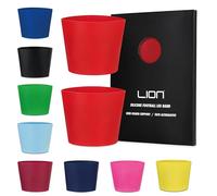 Fasce in silicone per gambe da calcio per adulti e bambini, l'alternativa al nastro per tenere i parastinchi in posizione e abbinarli al tuo kit (rosso)