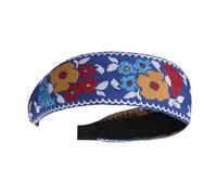Fasce in tessuto boho, larghe fasce floreali ricamate | etniche vintage per tutte le stagioni, per capelli per ragazze, abbigliamento quotidiano