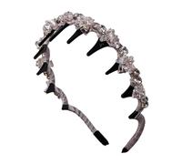 Fasce intrecciate da donna, con motivo a strass e plettri - fascia decorativa antiscivolo per ragazze e donne a casa matrimoni spose citazioni vacanze quotidiane e festival musicali