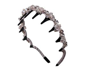 Fasce intrecciate da donna, con motivo a strass e plettri - fascia decorativa antiscivolo per ragazze e donne a casa matrimoni spose citazioni vacanze quotidiane e festival musicali