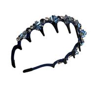 Fasce Intrecciate Per Donna,Fascia Larga Vintage Perline Antiscivolo | Per Ragazze Donne Matrimonio Feste Vacanze Quotidiano Per Banchetti Di Nozze, Creando Una Presenza Splendida E Nobile Perfetta